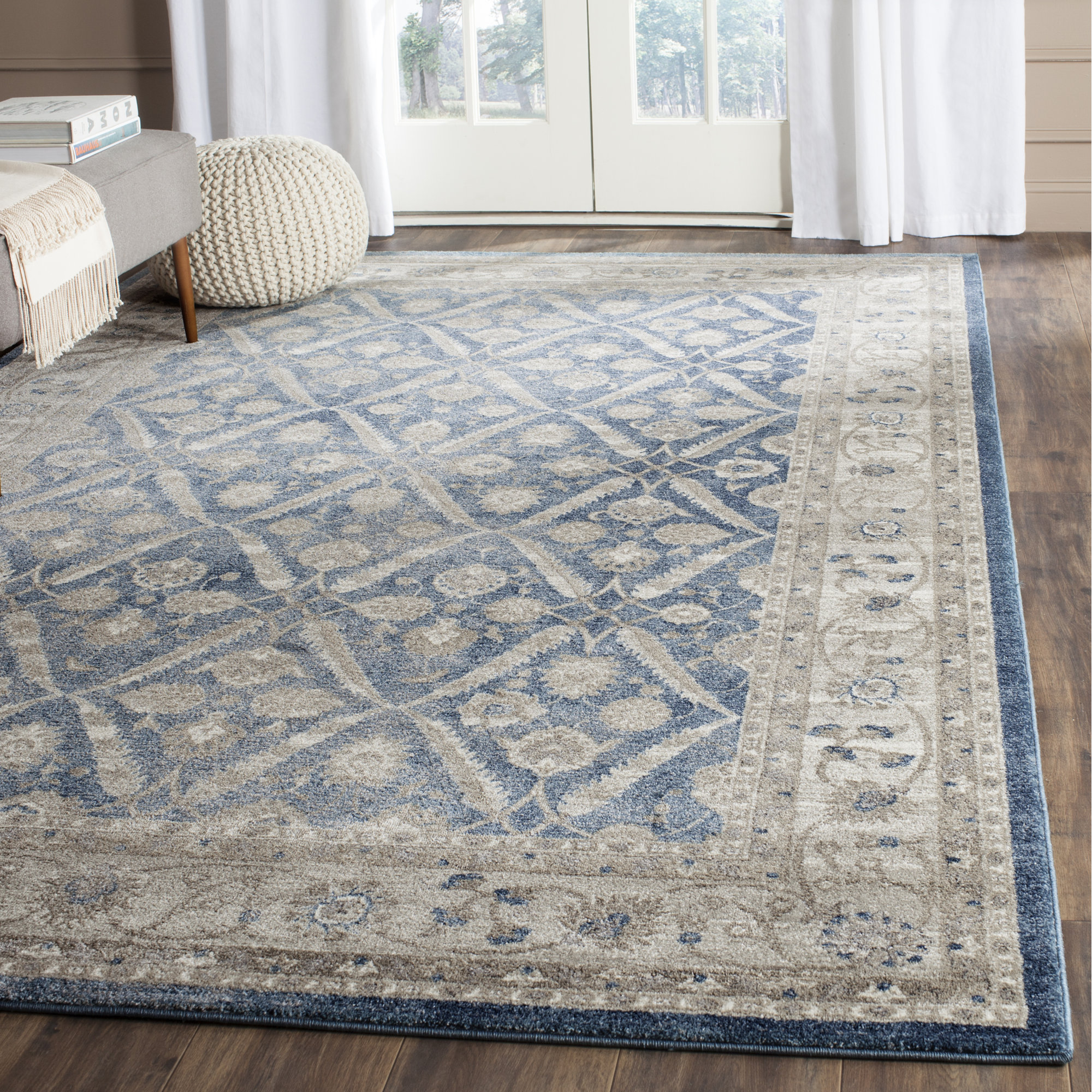 Sofia Blue/Beige Area Rug & Reviews Birch Lane